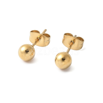 304 Stainless Steel Stud Earrings for Women X-EJEW-E603-06A-G-1