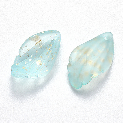 Spray Painted Glass Pendants LS-GLAA-T016-12B-1