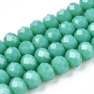 Opaque Solid Color Glass Beads Strands EGLA-A034-P1mm-D31-1