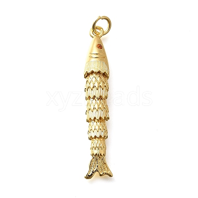 Brass Micro Pave Cubic Zirconia Pendants KK-R217-01G-05-1