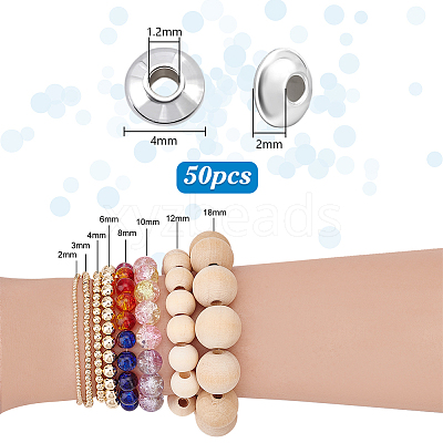 925 Sterling Silver Spacer Beads STER-PH0003-83B-1
