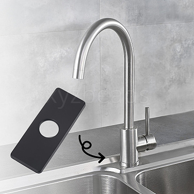 Rectangle Stainless Steel Faucet Hole Covers STAS-WH20001-18E-EB-1