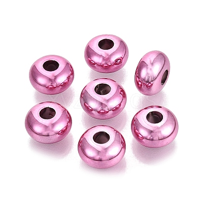 Valentine's Day UV Plating Opaque Acrylic European Beads PACR-T017-19M-M5-1