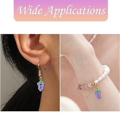 Handmade Acrylic Bead Pendants PALLOY-CJ00078-1
