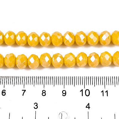 Electroplate Glass Beads Strands EGLA-A044-P8mm-A29-1