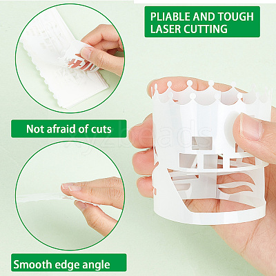 2 Sets 2 Styles PET Hollow Out Plastic Drawing Painting Stencils Templates AJEW-GF0006-91A-1