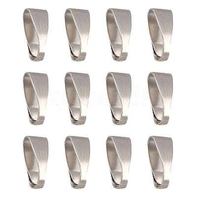 Platinum Brass Snap on Bails X-KK-M029-02P-1