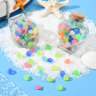 200g Luminous Acrylic Beads OACR-SP0001-79B-1
