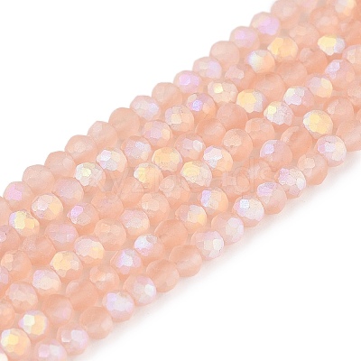 Transparent Glass Beads Strands EGLA-A044-T1mm-MB21-1