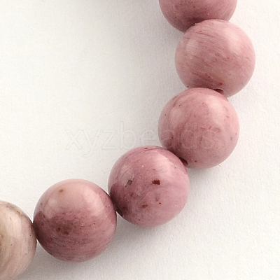 Natural Rhodonite Beads Strands X-G-R257-8mm-1