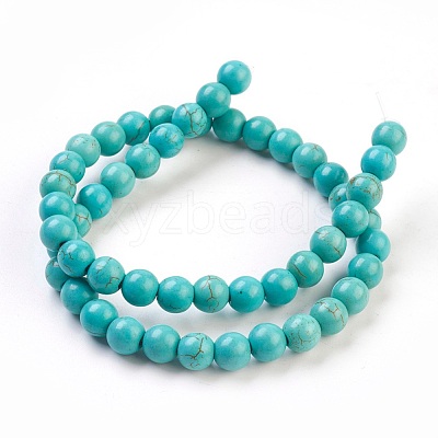 Synthetic Turquoise Beads Strands TURQ-G106-10mm-02D-1