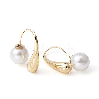 2Pcs Brass Teardrop Dangle Earrings DIY-YW0007-30-1
