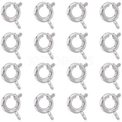 20Pcs Brass Spring Ring Clasps KK-BBC0027-68C-P-1