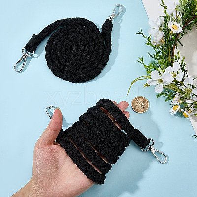 2Pcs Imitation Leather Twist Knitting Cord Mobile Straps FIND-CP0003-73B-1