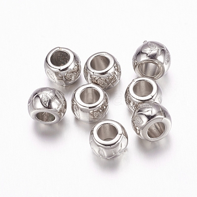 CCB Plastic European Beads CCB-F006-02P-1