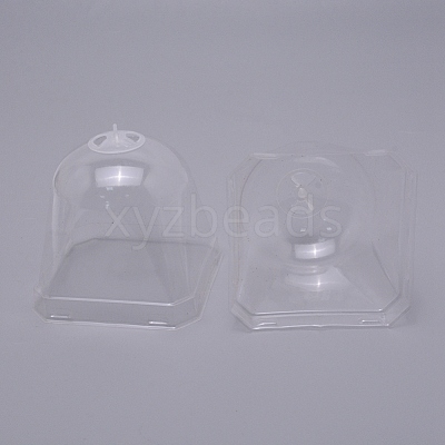 Plastic Plant Nursery Insulation Cover Bells Breathable Covers Frost Guard for Outdoor Succulent Flowers Warming AJEW-WH0120-34A-1