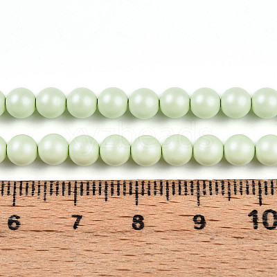 Baking Paint Pearlized Glass Pearl Bead Strands HY-N002-5mm-B02-1