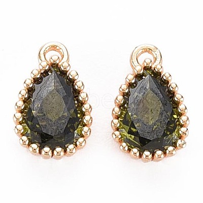 Brass Inlaid Cubic Zirconia Charms KK-S356-771I-1