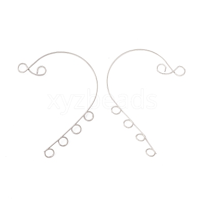 Tarnish Resistant 316 Stainless Steel Ear Cuff Findings STAS-H148-04P-1