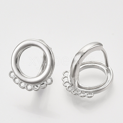 Hoop Earring Findings KK-T048-007P-NF-1