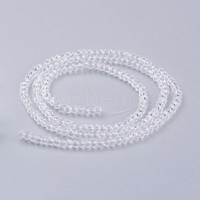 Transparent Glass Beads Strands GLAA-R135-2mm-10-1