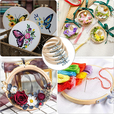 Bamboo Embroidery Hoops AJEW-WH20020-316B-1