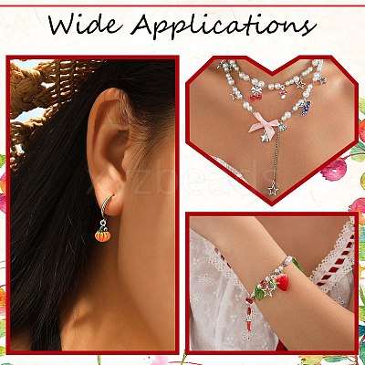 10Pcs 10 Styles Alloy Enamel Charms FIND-CJ0005-68-1