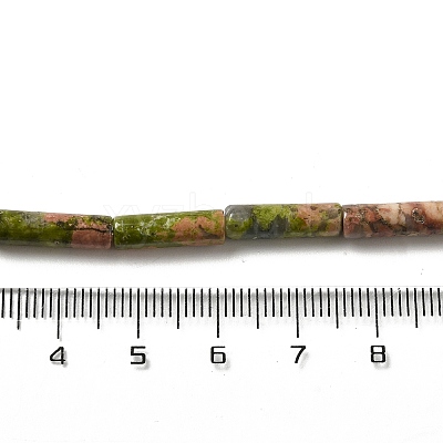 Natural Unakite Beads Strands G-D464-21-1