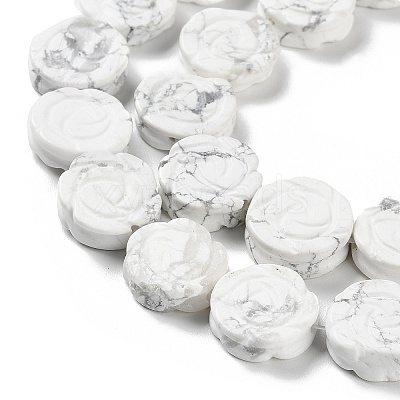 Natural Howlite Beads Strands G-B065-B15-1