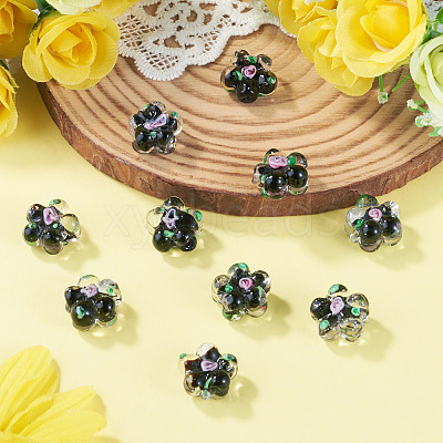 10Pcs Handmade Lampwork Beads LAMP-TADJ0001-01I-1