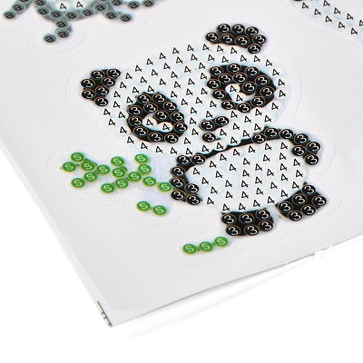 DIY Animal Theme Diamond Painting Stickers Kits For Kids X-DIY-O016-15-1