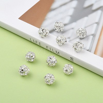Brass Crystal Rhinestone Beads RSB11C14-1