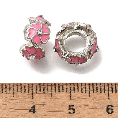 Rack Plating Alloy Enamel European Beads FIND-H005-26P-02-1