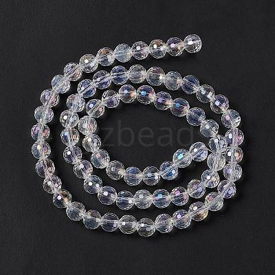 Electroplate Glass Bead Strands EGLA-R040-8mm-15-1