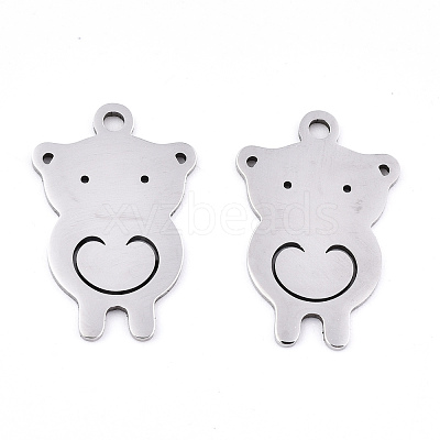 Tarnish Resistant 201 Stainless Steel Pendants X-STAS-S081-041-1