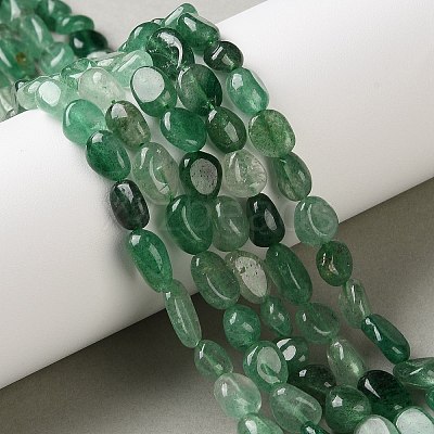 Natural Green Strawberry Quartz Beads Strands G-C268-A01-8x10mm-1