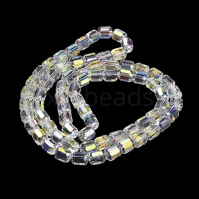 Electroplate Glass Beads Strands EGLA-D030-19Q-1