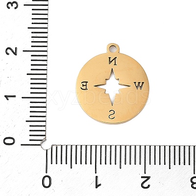 Ion Plating(IP) 304 Stainless Steel Pendants STAS-T044-236G-01-1