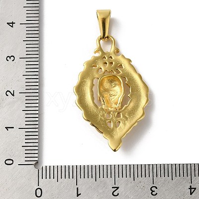 PVD Vacuum Plating 304 Stainless Steel Pendants STAS-B069-37G-1