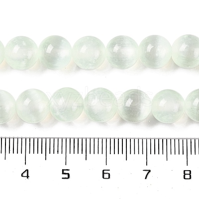 Natural Selenite Beads Strands G-C142-01A-06-1