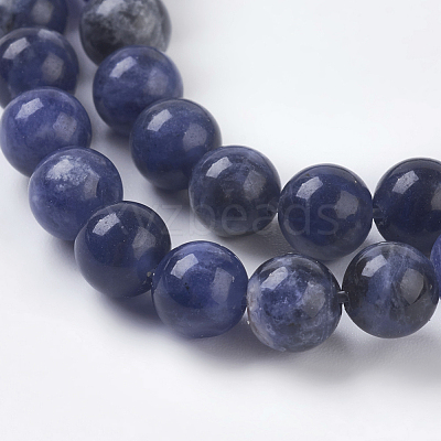 Natural Sodalite Beads Strands X-G-E110-6mm-3-1