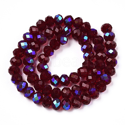 Electroplate Glass Beads Strands EGLA-A034-T8mm-L21-1