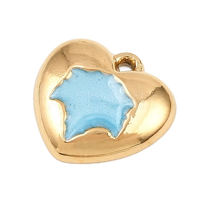 304 Stainless Steel Enamel Pendants STAS-P430-03A-G01-1