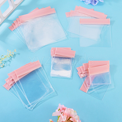 45Pcs 5 Styles Transparent EVA Jewelry Resealable Bags ABAG-TA0002-30-1