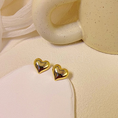 Heart Alloy Stud Earrings WG64463-25-1