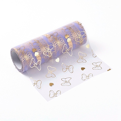 Bowknot & Heart Deco Mesh Ribbons OCOR-I005-G04-1