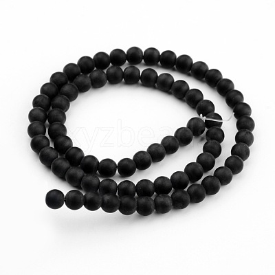 Frosted Glass Bead Strands X-GLAA-G016-10mm-02-1