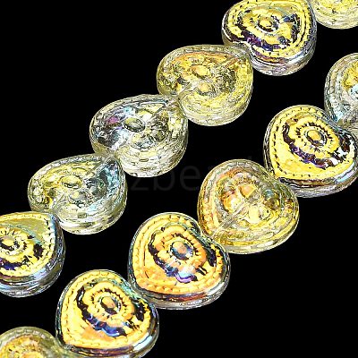 Electroplate Baking Paint Glass Beads Strands EGLA-K061-13A-AB03-1