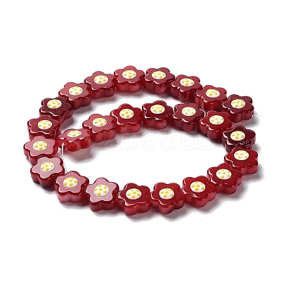 Glass Beads Strands LAMP-R145-07H-1