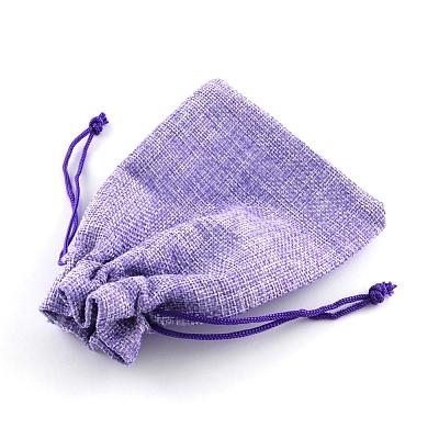 Burlap Packing Pouches Drawstring Bags ABAG-Q050-7x9-03-1